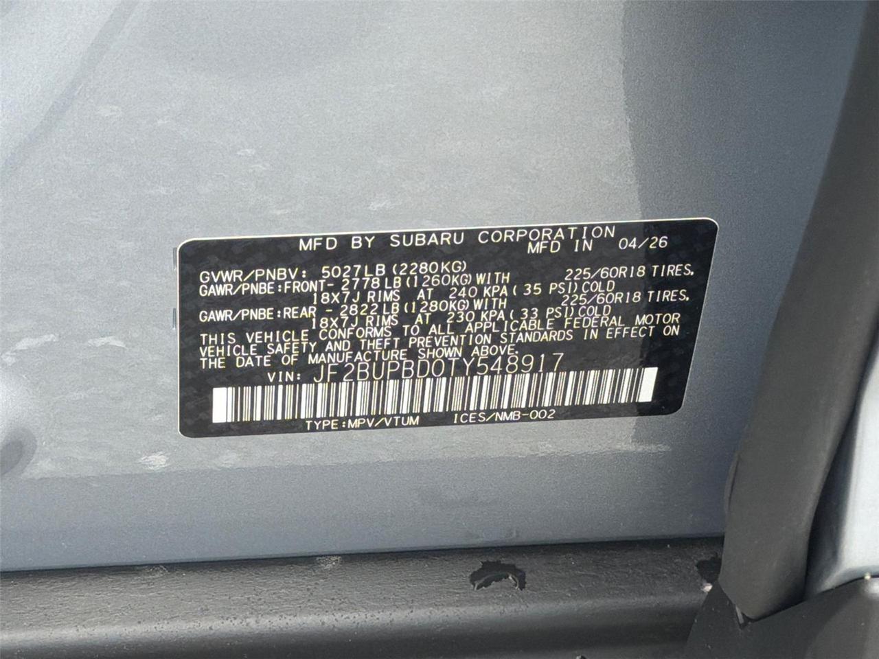 2026 Subaru Outback Premium Hagerstown MD