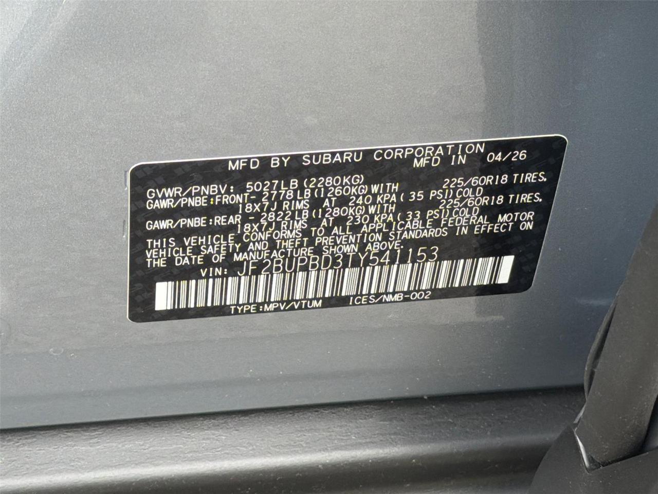 2026 Subaru Outback Premium Hagerstown MD