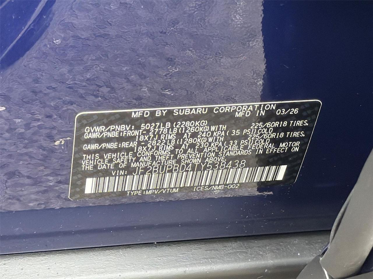 2026 Subaru Outback Premium Hagerstown MD