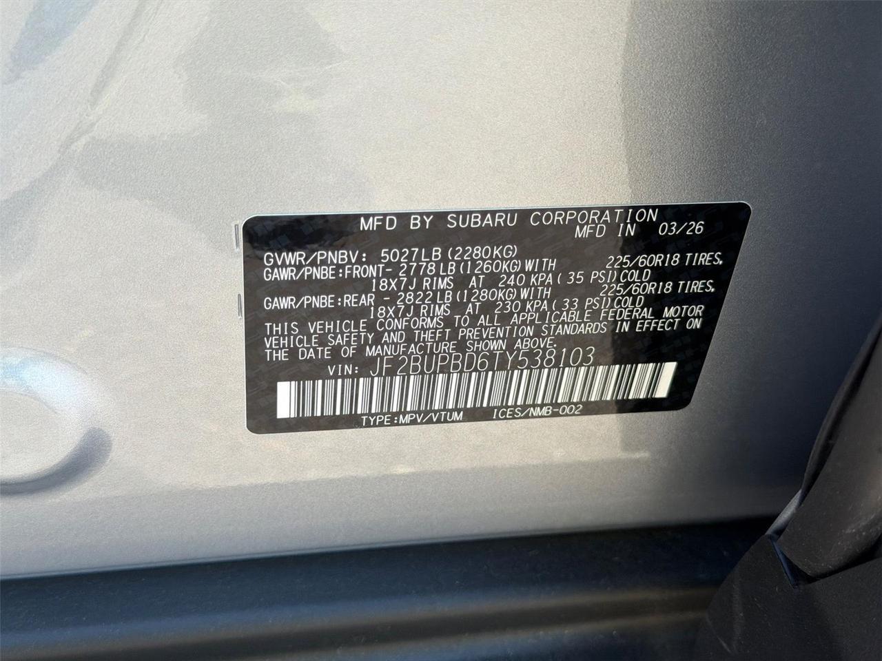 2026 Subaru Outback Premium Hagerstown MD