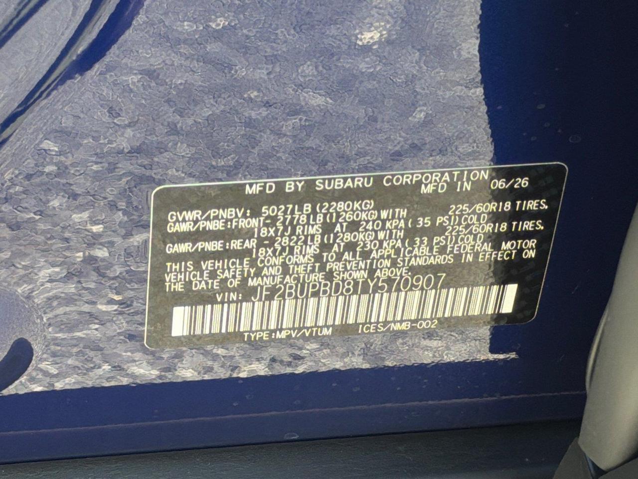 2026 Subaru Outback Premium Hagerstown MD
