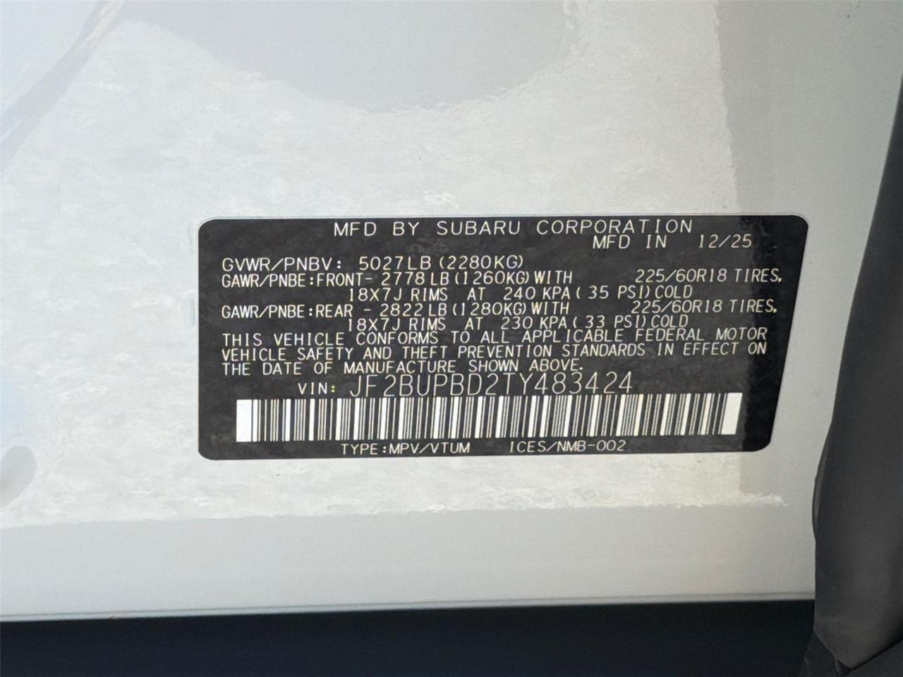 2026 Subaru Outback Premium Hagerstown MD