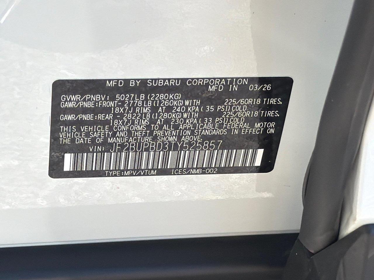 2026 Subaru Outback Premium Hagerstown MD