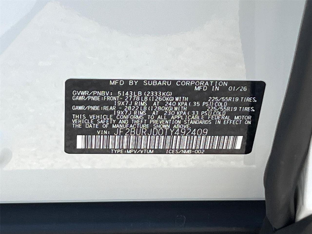 2026 Subaru Outback Touring XT Hagerstown MD