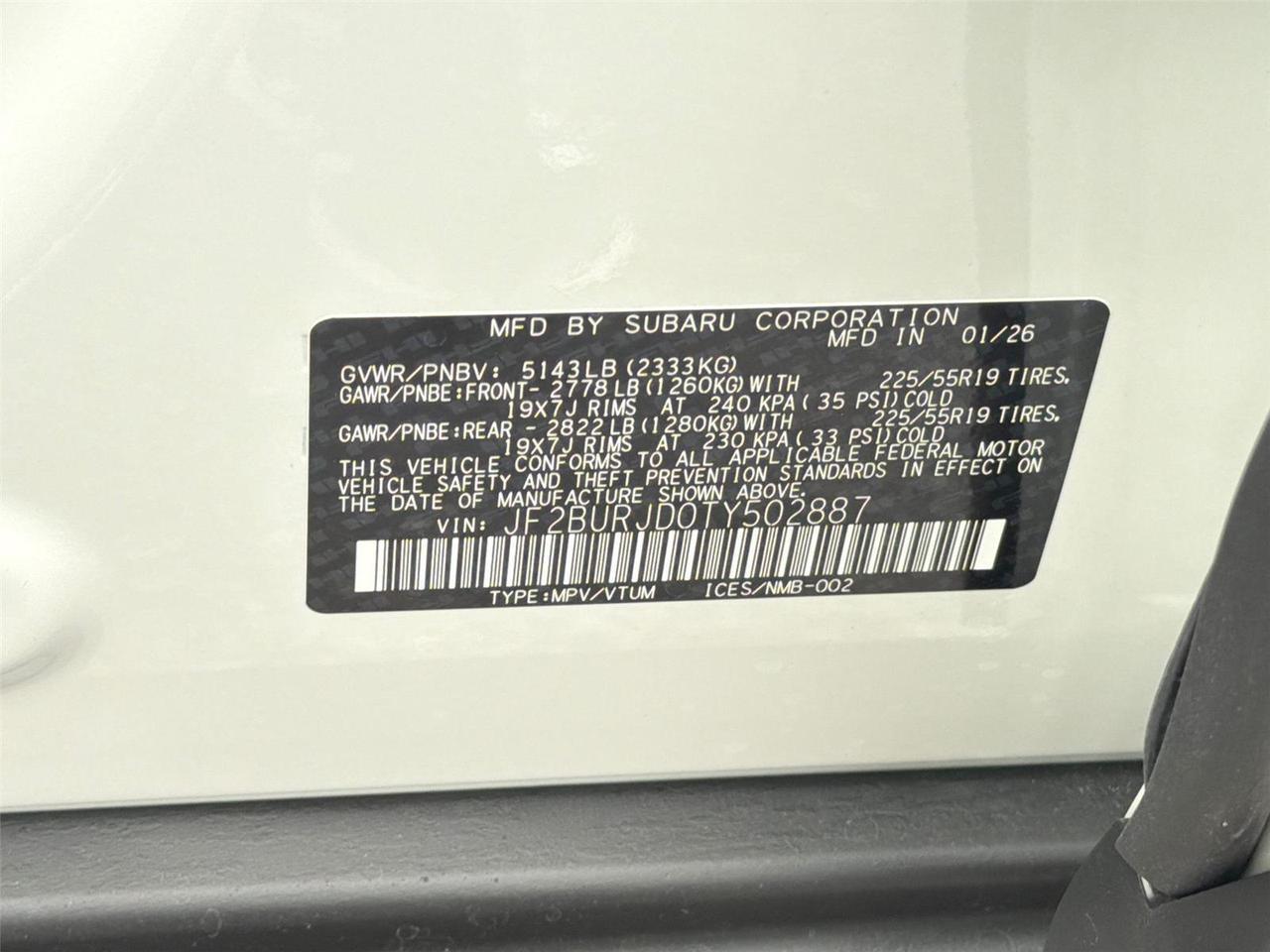 2026 Subaru Outback Touring XT Hagerstown MD