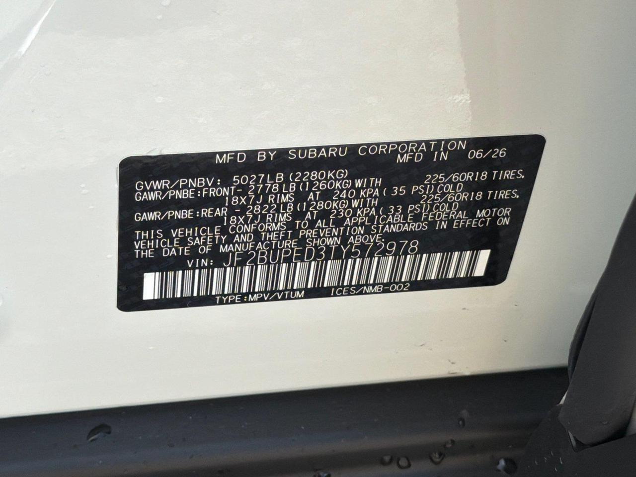 2026 Subaru Outback Touring Hagerstown MD
