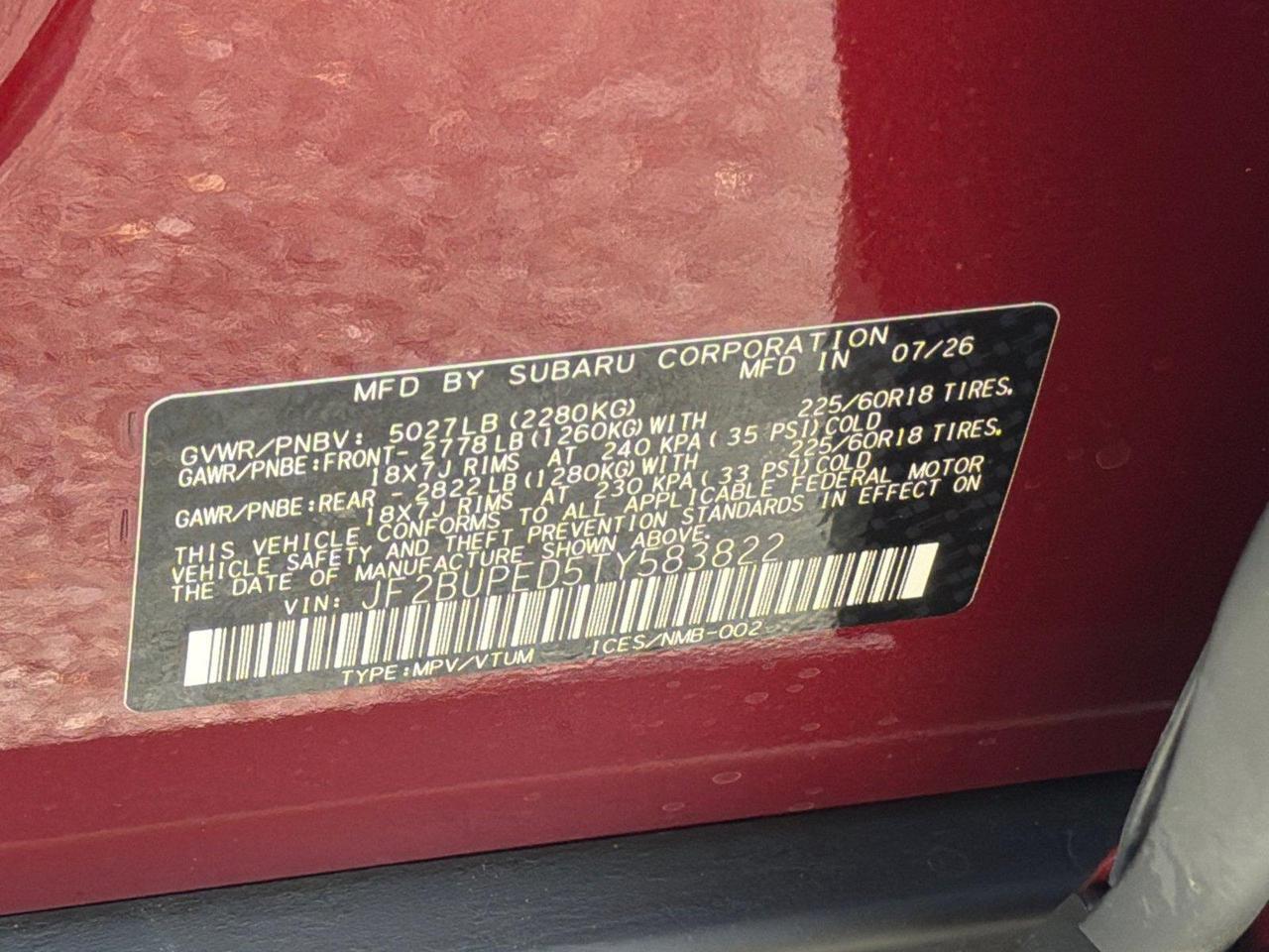 2026 Subaru Outback Touring Hagerstown MD