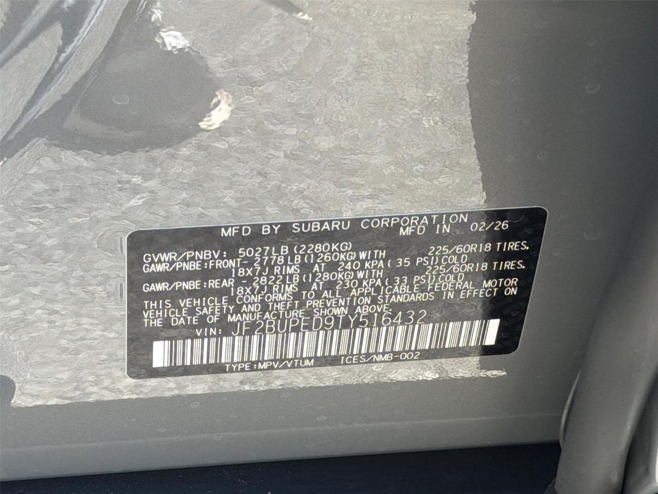 2026 Subaru Outback Touring Hagerstown MD