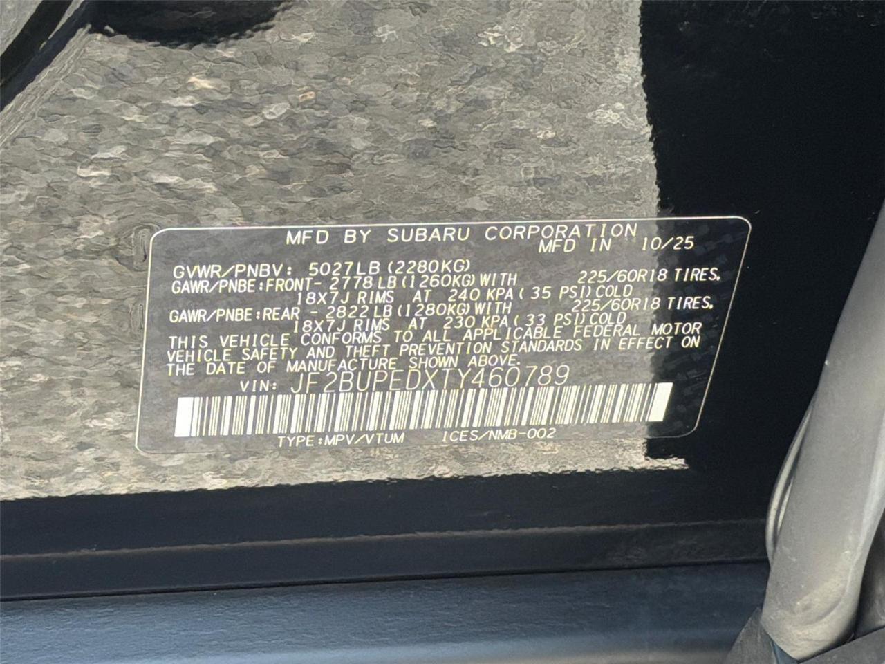 2026 Subaru Outback Touring Hagerstown MD