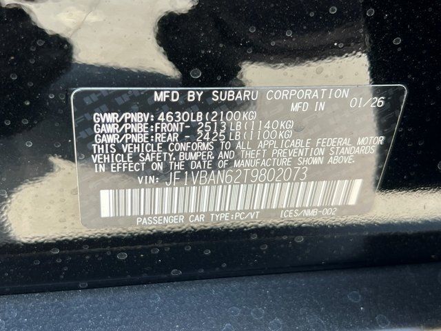 2026 Subaru WRX Limited Springfield VA