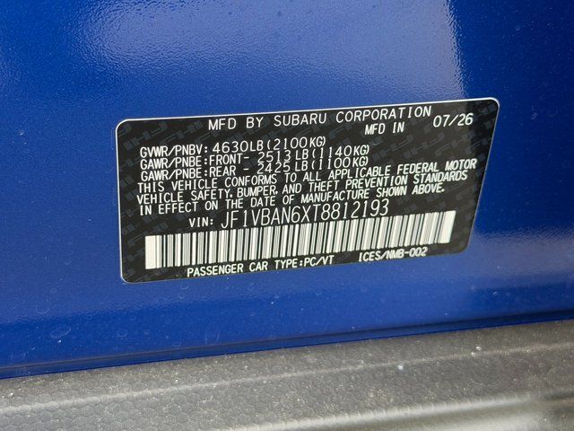 2026 Subaru WRX Limited Springfield VA