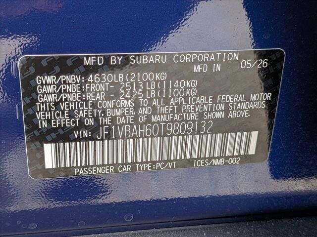 2026 Subaru WRX Premium Roseville CA