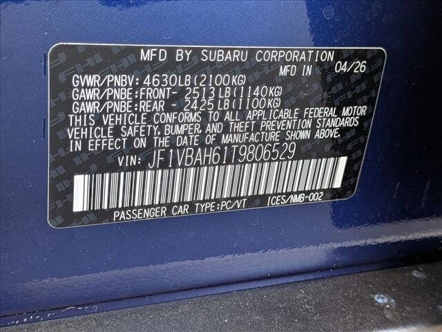 2026 Subaru WRX Premium Roseville CA