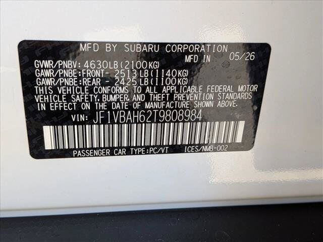 2026 Subaru WRX Premium Roseville CA