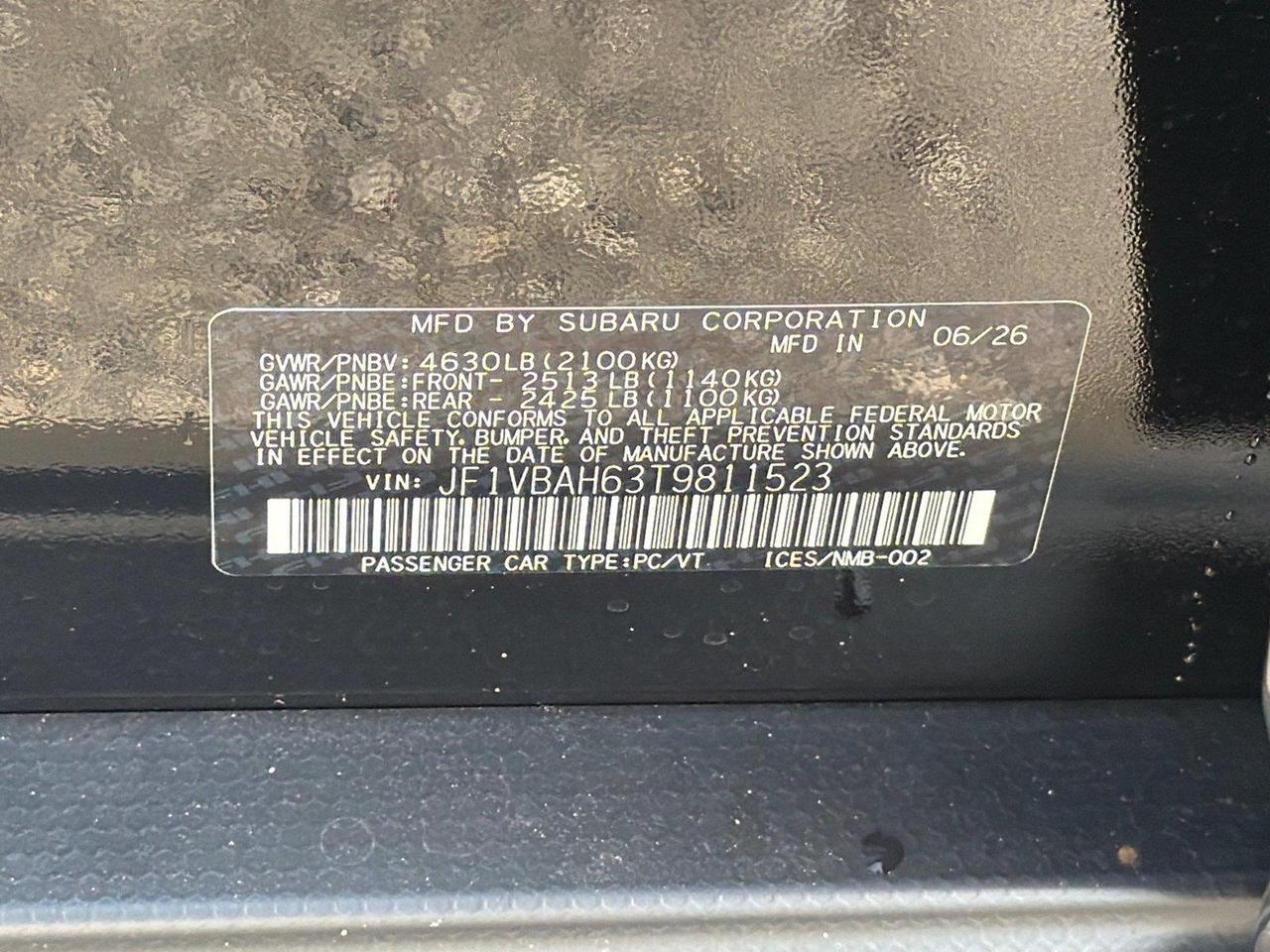 2026 Subaru WRX Premium Hagerstown MD