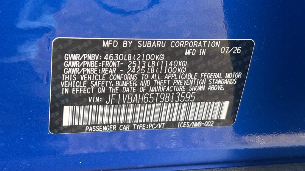 2026 Subaru WRX Premium Fredericksburg VA