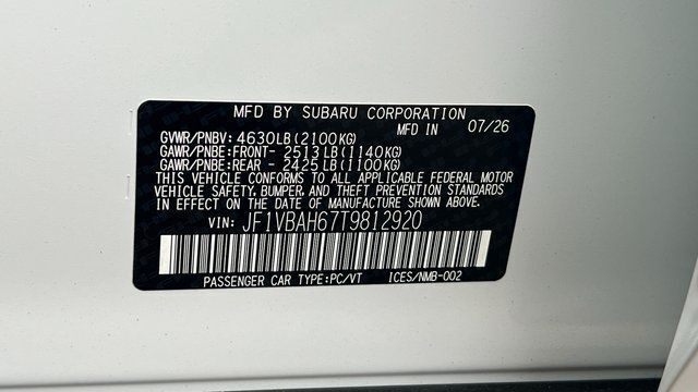 2026 Subaru WRX Premium Fredericksburg VA