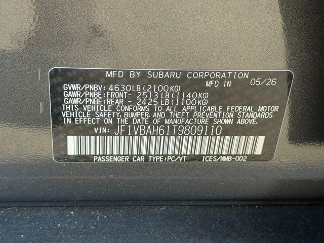 2026 Subaru WRX Premium Springfield VA
