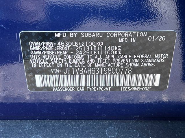 2026 Subaru WRX Premium Springfield VA