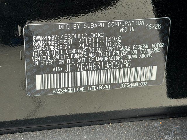2026 Subaru WRX Premium Springfield VA