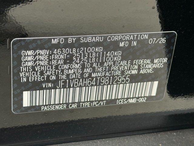 2026 Subaru WRX Premium Springfield VA