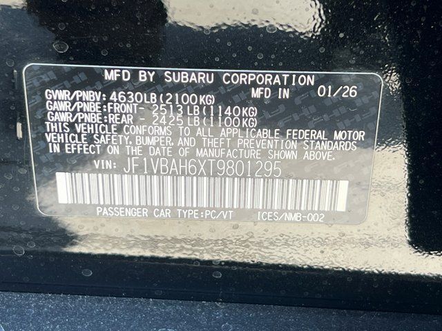 2026 Subaru WRX Premium Springfield VA