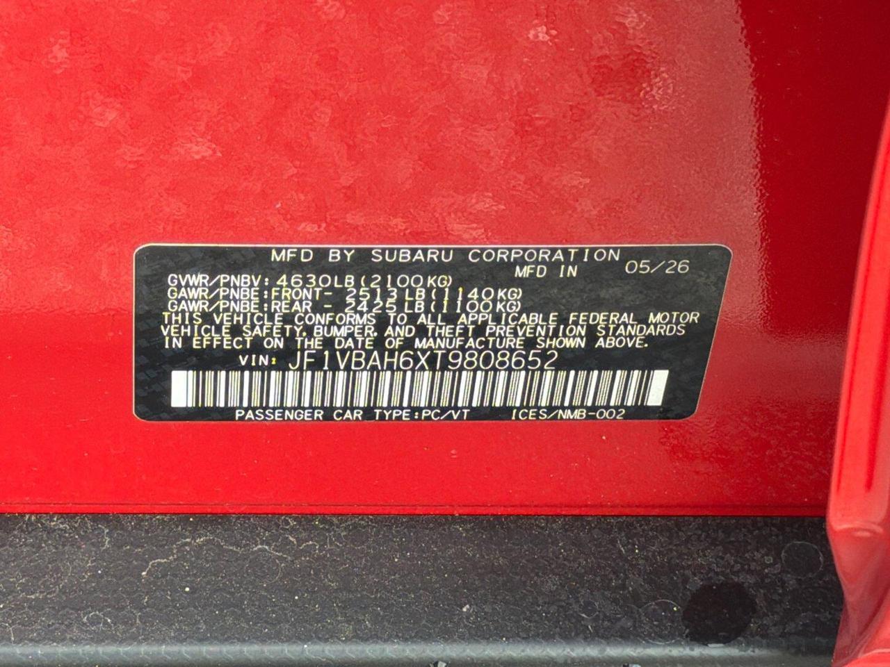 2026 Subaru WRX Hagerstown MD