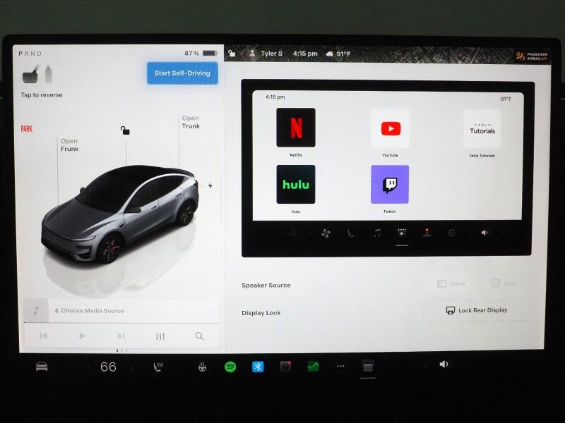 2026 Tesla Model Y Performance AWD *AUTOPILOT, NAVIGATION, SAFETY ALERTS, ADAPTIVE CRUISE, AUTOMATIC PARKING, SURROUND CAMERAS, PANORAMA GLASS ROOF, CLIMATE SEATS, HEATED STEERING, 21 INCH ARACHNID WHEELS, WIRELESS CHARGING Round Rock TX