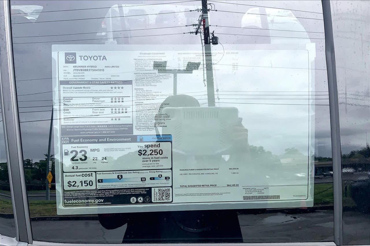 2026 Toyota 4Runner Hybrid Limited Folsom CA