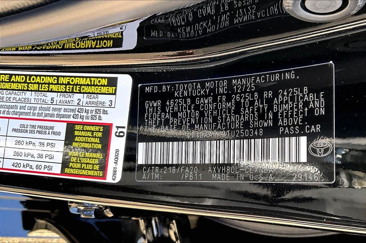 2026 Toyota Camry LE Folsom CA