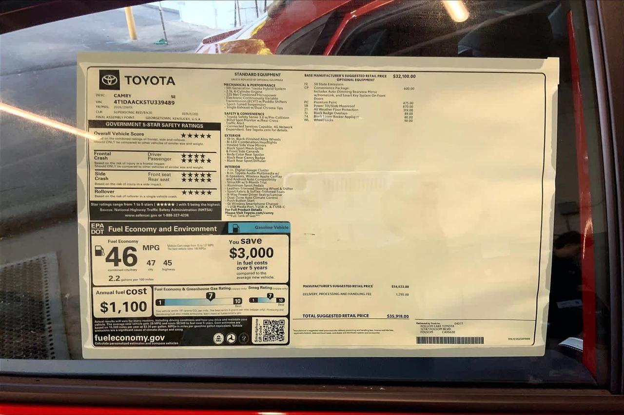 2026 Toyota Camry SE Folsom CA