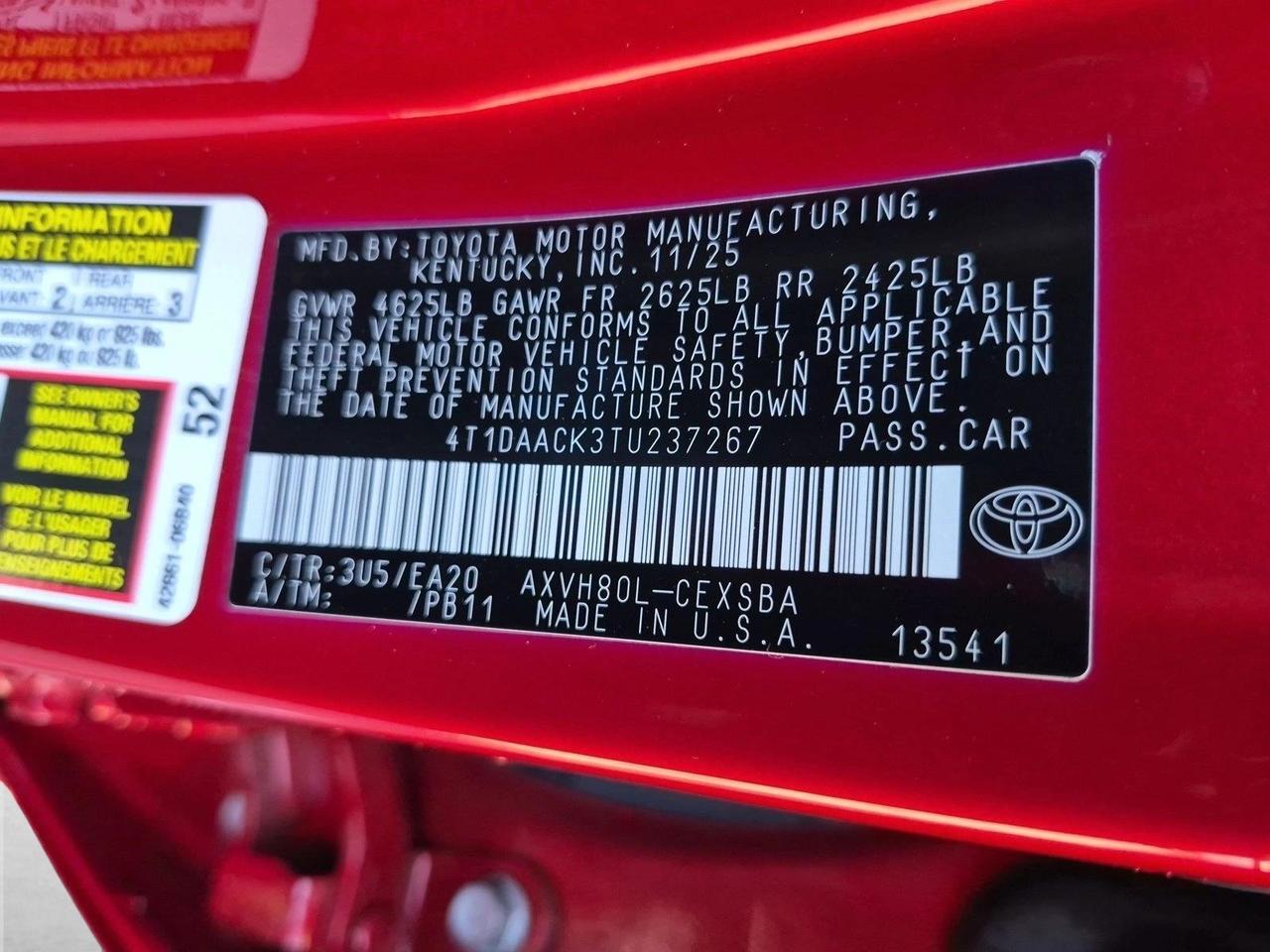 2026 Toyota Camry SE Roseville CA