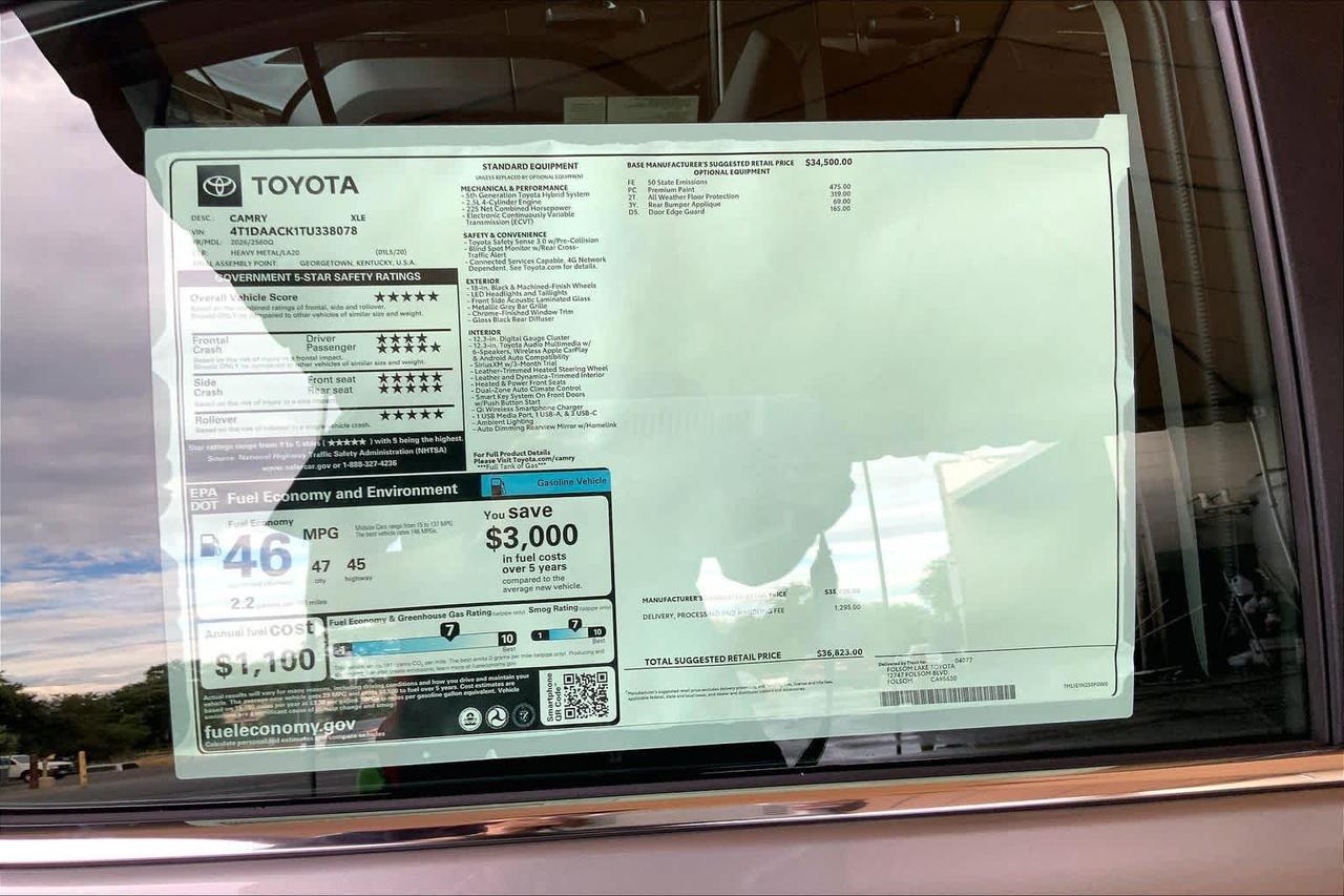 2026 Toyota Camry XLE Folsom CA