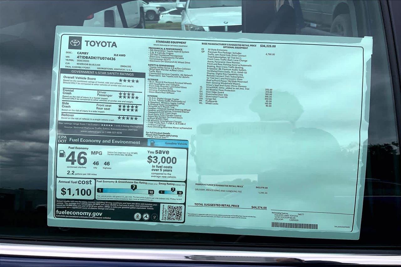 2026 Toyota Camry XLE Folsom CA