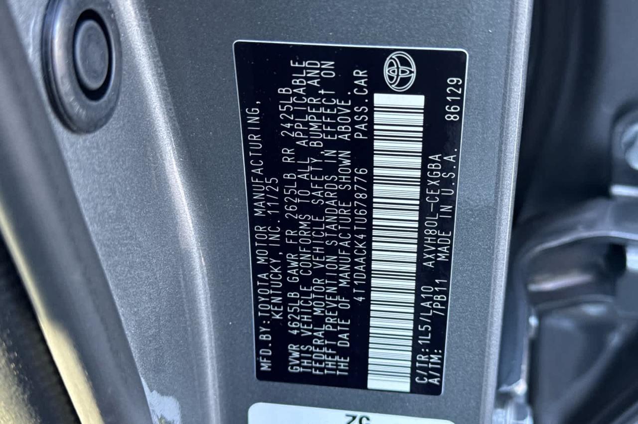 2026 Toyota Camry XLE Roseville CA