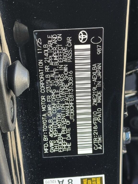 2026 Toyota Corolla Hybrid Hybrid LE Fredericksburg VA