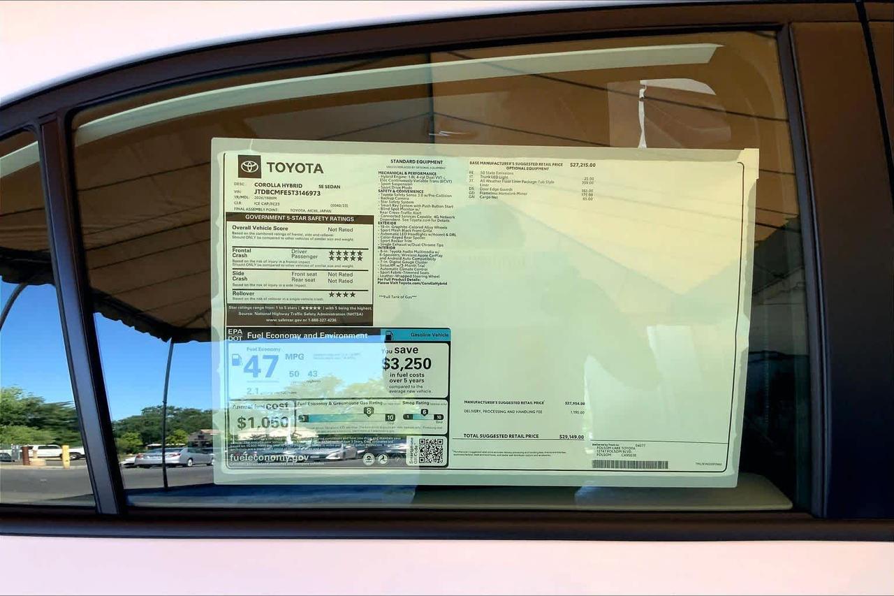 2026 Toyota Corolla Hybrid SE Folsom CA