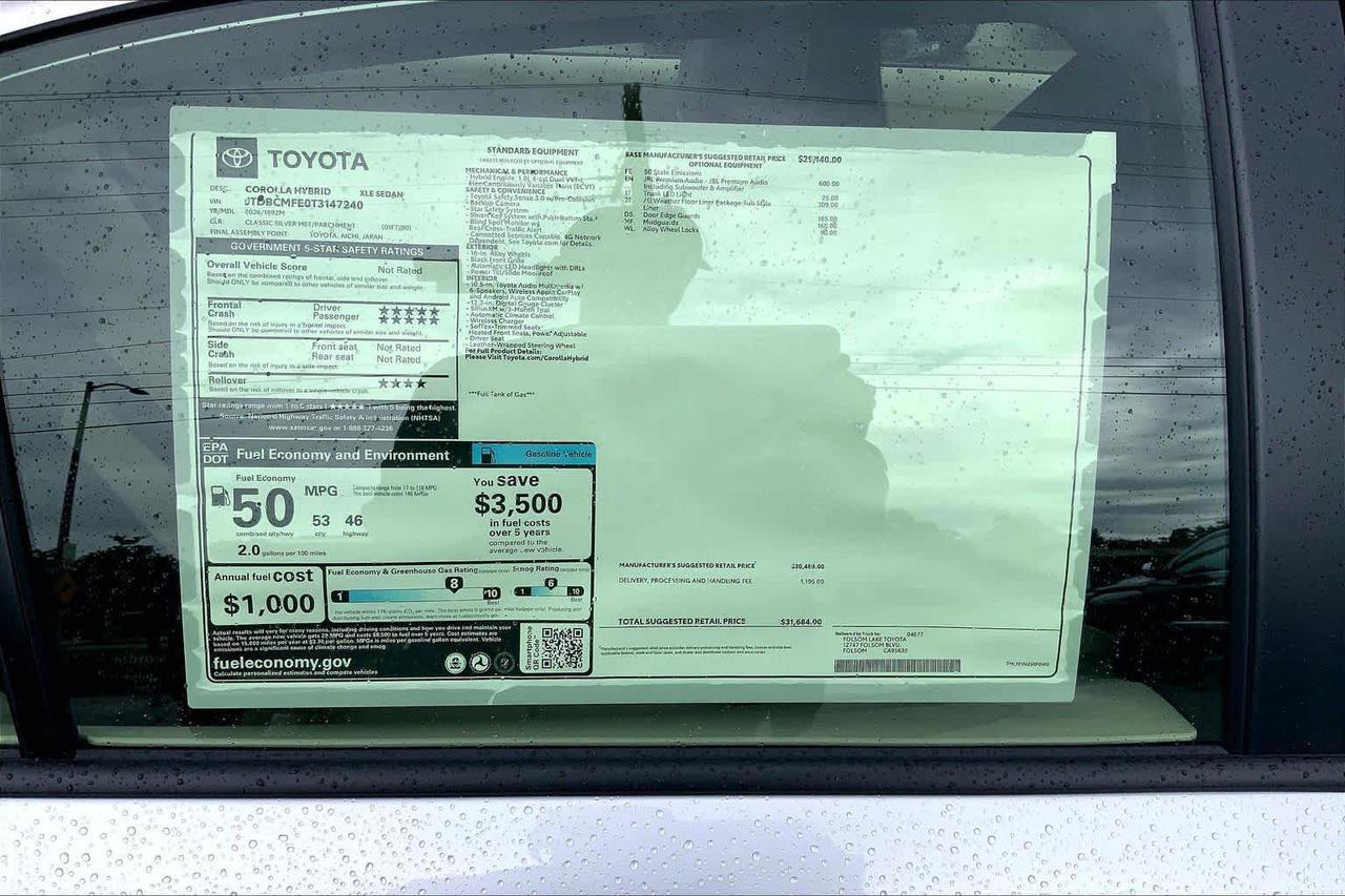 2026 Toyota Corolla Hybrid XLE Folsom CA