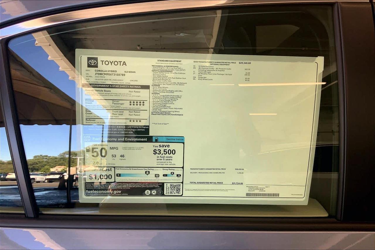 2026 Toyota Corolla Hybrid XLE Folsom CA