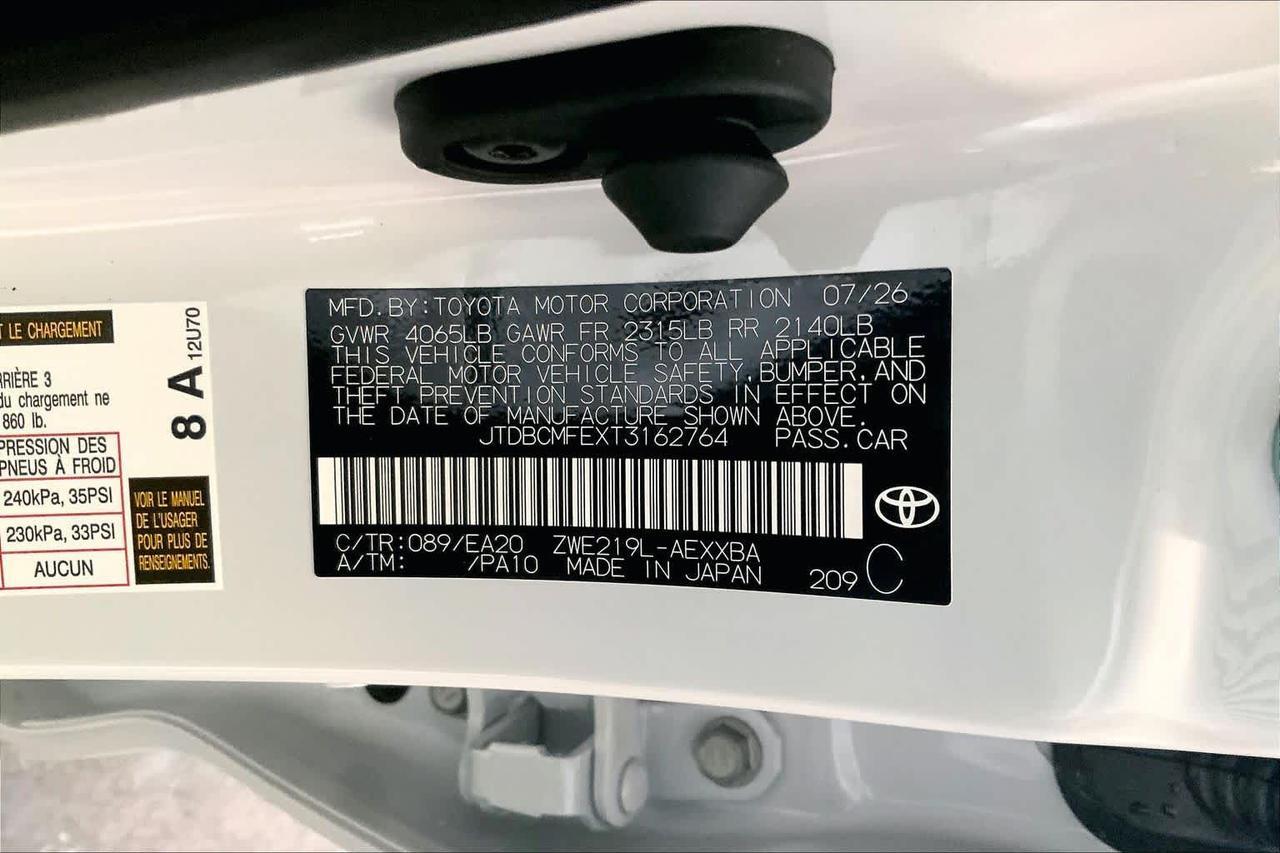 2026 Toyota Corolla Hybrid XLE Folsom CA