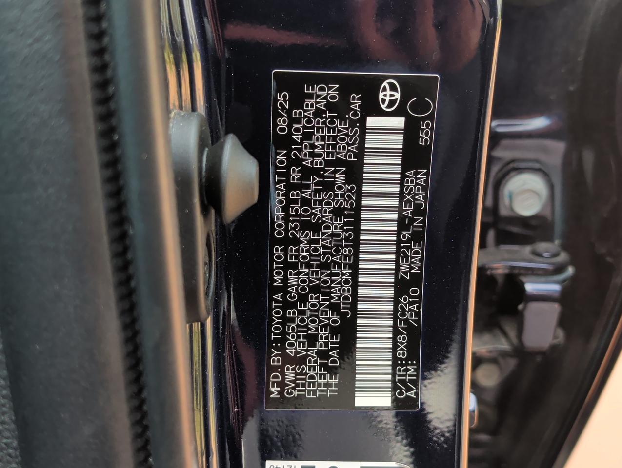2026 Toyota Corolla SE San Juan TX