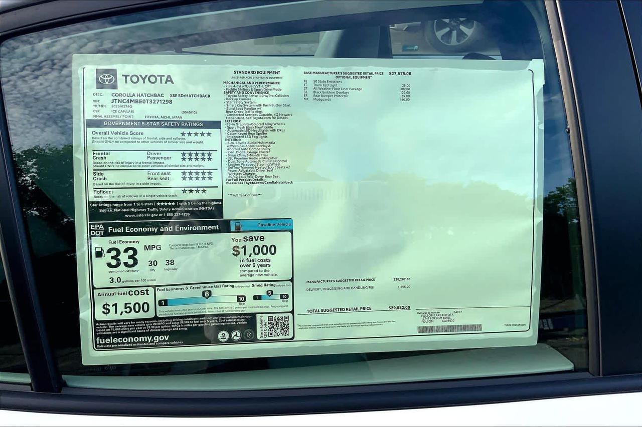 2026 Toyota Corolla XSE Folsom CA