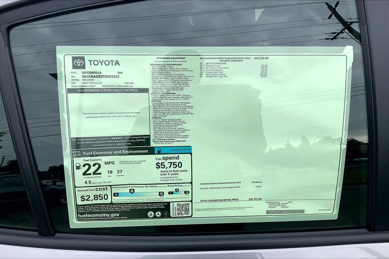 2026 Toyota GR Corolla Folsom CA