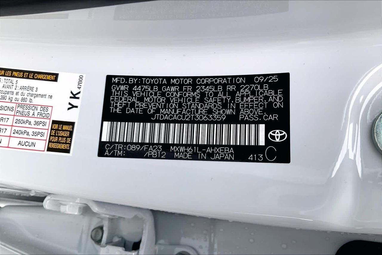 2026 Toyota Prius Plug-In Hybrid SE Folsom CA