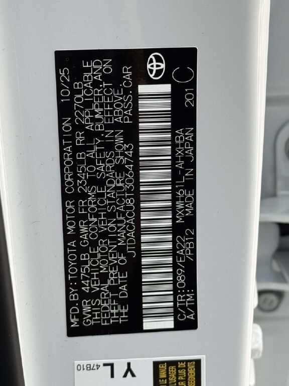 2026 Toyota Prius Plug-In Hybrid XSE Premium Fredericksburg VA