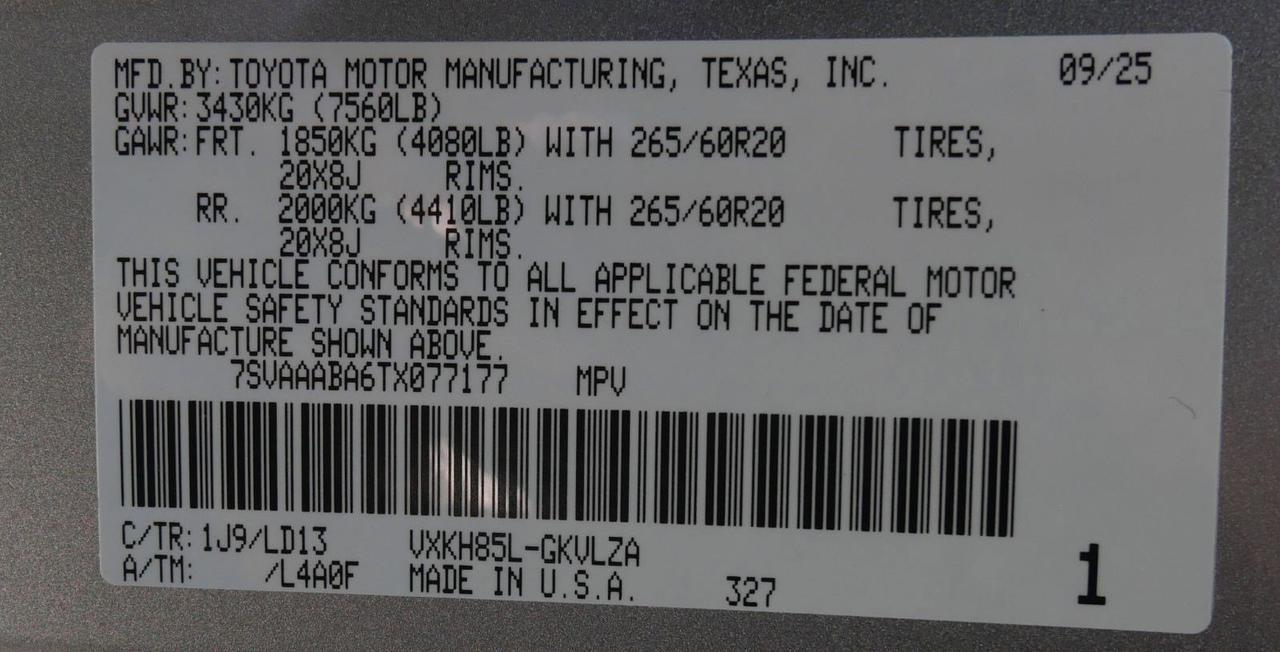 2026 Toyota Sequoia Limited San Juan TX