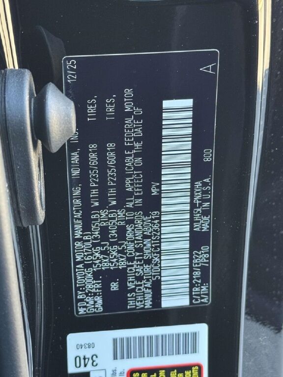 2026 Toyota Sienna Fredericksburg VA