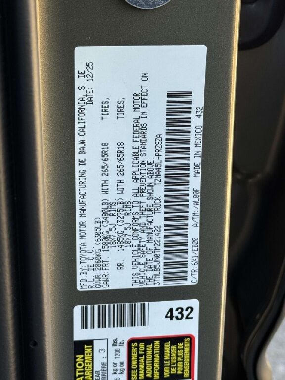 2026 Toyota Tacoma Limited Fredericksburg VA