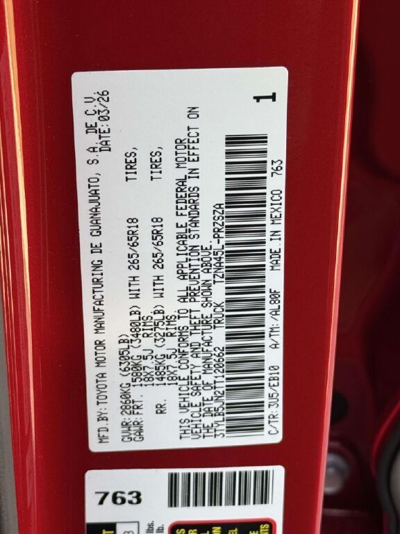 2026 Toyota Tacoma Limited Fredericksburg VA