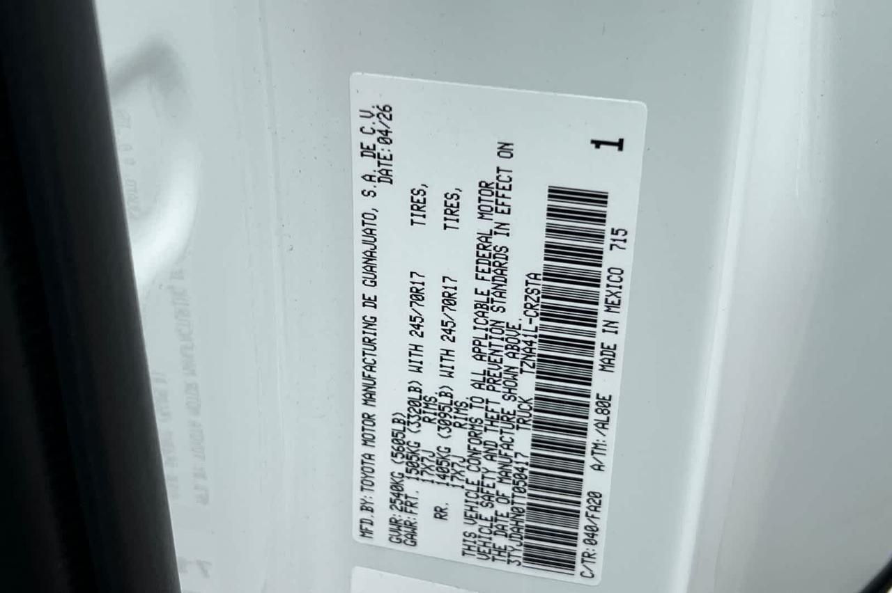 2026 Toyota Tacoma SR Roseville CA